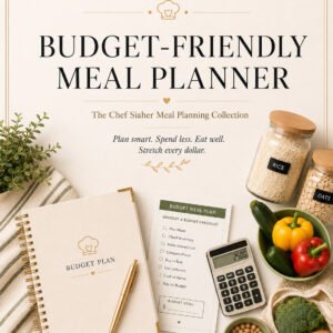 Budget-Friendly Meal Planner The Chef Siaher Meal Planning Collection